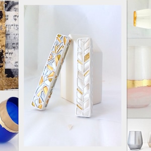 Wedding breaking glass kit, Jewish wedding breaking glass mezuzah kit, Color customization Chuppah glass to break, wedding keepsake gift