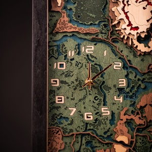 Hyrule 3D Wooden Wall Clock